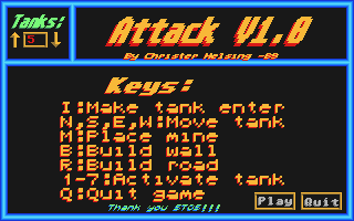 Attack atari screenshot